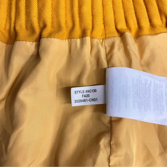 Imperfect J. Crew Factory Yellow skirt stretchy waist lined size 20 wool blend - Picture 13 of 14